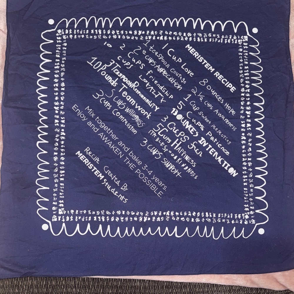 Super dope Recipe measurements with Love! Navy Blue Printed Kitchen Cloth